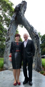 NSW Environment Minister Robyn Parker with Neil Balnaves of the Balnaves Foundation. Photo J..Plaza